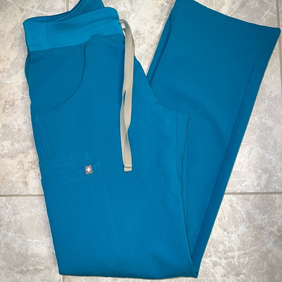 Figs Pants - Teal Kade XXS